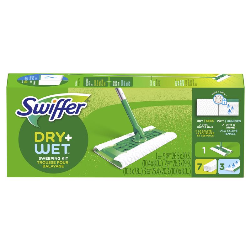 SWIFFER进口代理批发 Swiffer 扫地机干湿两用 10 英寸宽干/湿扫地套件