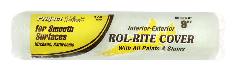 ROL-RITE进口代理批发 Linzer Rol-Rite 聚酯纤维 9 英寸 WX 1/4 英寸常规油漆滚筒盖 1 包