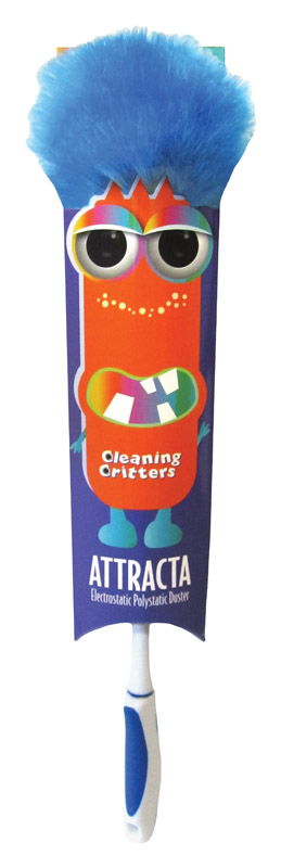 ETTORE进口代理批发 Ettore Cleaning Critters - Attracta 聚酯掸子 5-1/4 英寸宽X 7-1/2 英寸长 各 1 个