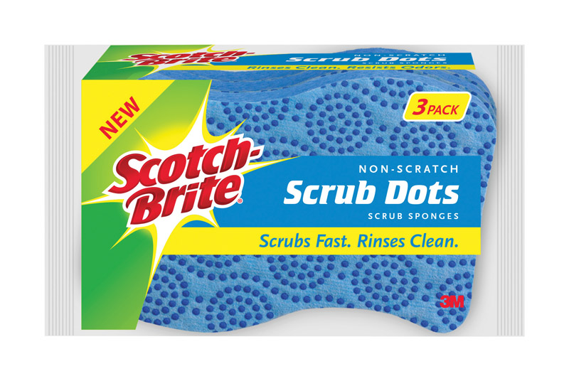 SCOTCH-BRITE进口代理批发 Scotch-Brite 多用途防刮海绵 2.6 英寸长 3 个一包