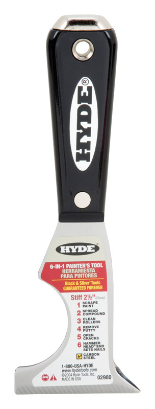 HYDE进口代理批发 Hyde 2-1/2 英寸宽高碳钢 6 合 1 画家工具