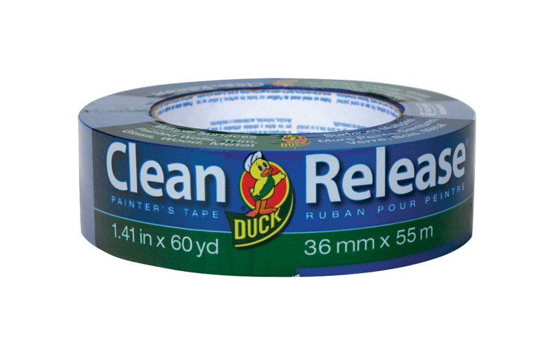 DUCK进口代理批发 Duck Clean Release 1.41 英寸宽X 60 码长蓝色中等强度画家胶带 1 包