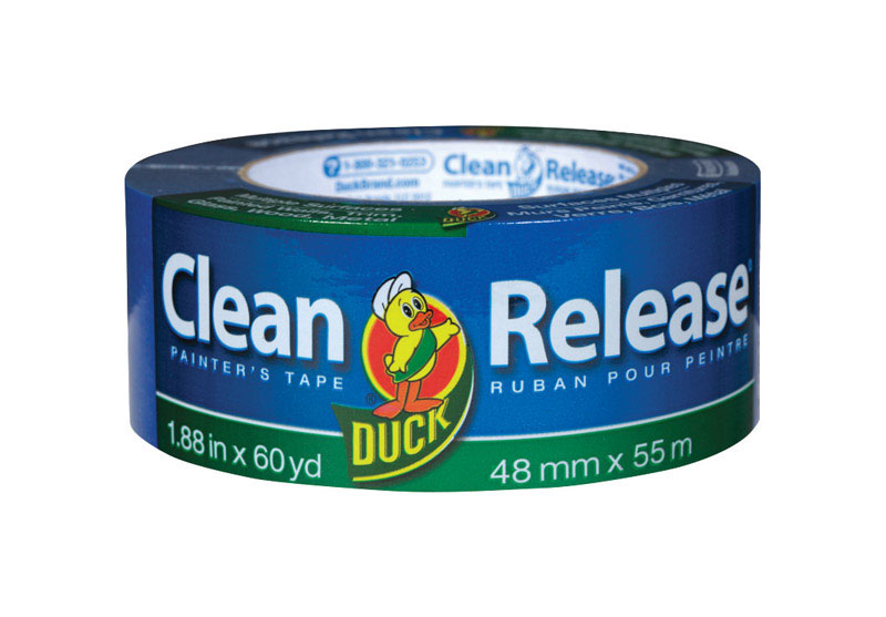 DUCK进口代理批发 Duck Clean Release 1.88 英寸宽X 60 码长蓝色中等强度画家胶带 1 包