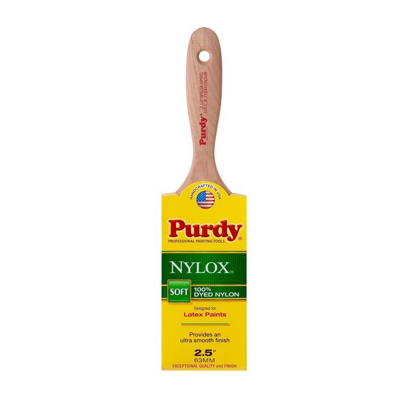 PURDY进口代理批发 Purdy Nylox Sprig 2-1/2 英寸软平装饰油漆刷