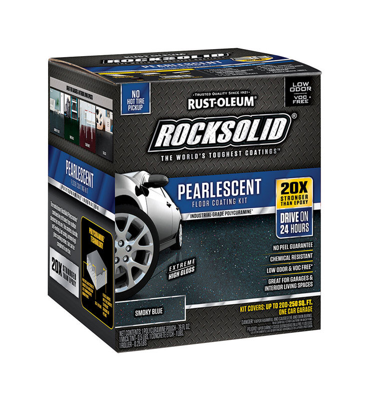 RUST-OLEUM进口代理批发 Rust-Oleum RockSolid 珠光烟蓝色环氧地板漆 80 盎司