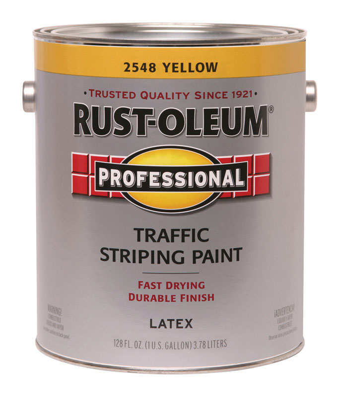 酷牌库|商品详情-RUST-OLEUM进口代理批发 Rust-Oleum 专业黄色交通条纹涂料 1 加仑