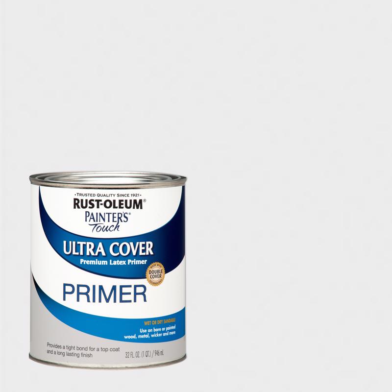 RUST-OLEUM进口代理批发 Rust-Oleum Painter's Touch 灰色扁平水性丙烯酸超覆盖底漆 1 夸脱