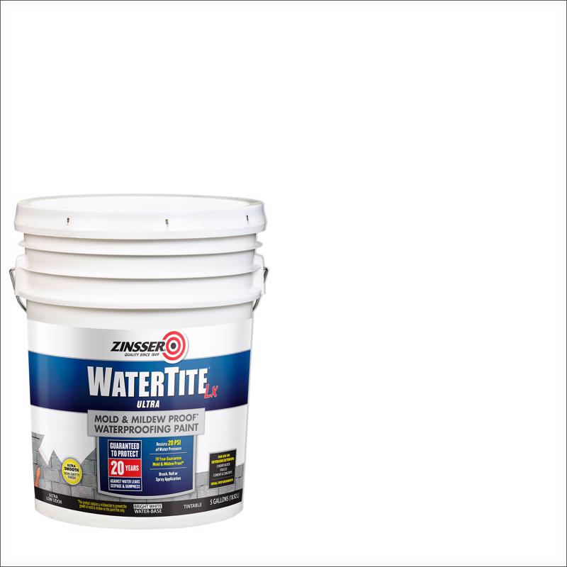 ZINSSER进口代理批发 Zinsser WaterTite-LX 白色水性苯乙烯丙烯酸共聚物防水涂料 5 加仑