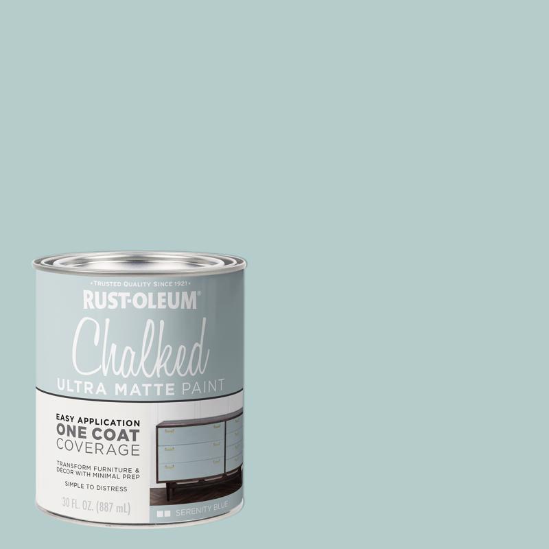 RUST-OLEUM进口代理批发 Rust-Oleum Chalked 超哑光宁静蓝色水性丙烯酸粉笔涂料 30 盎司