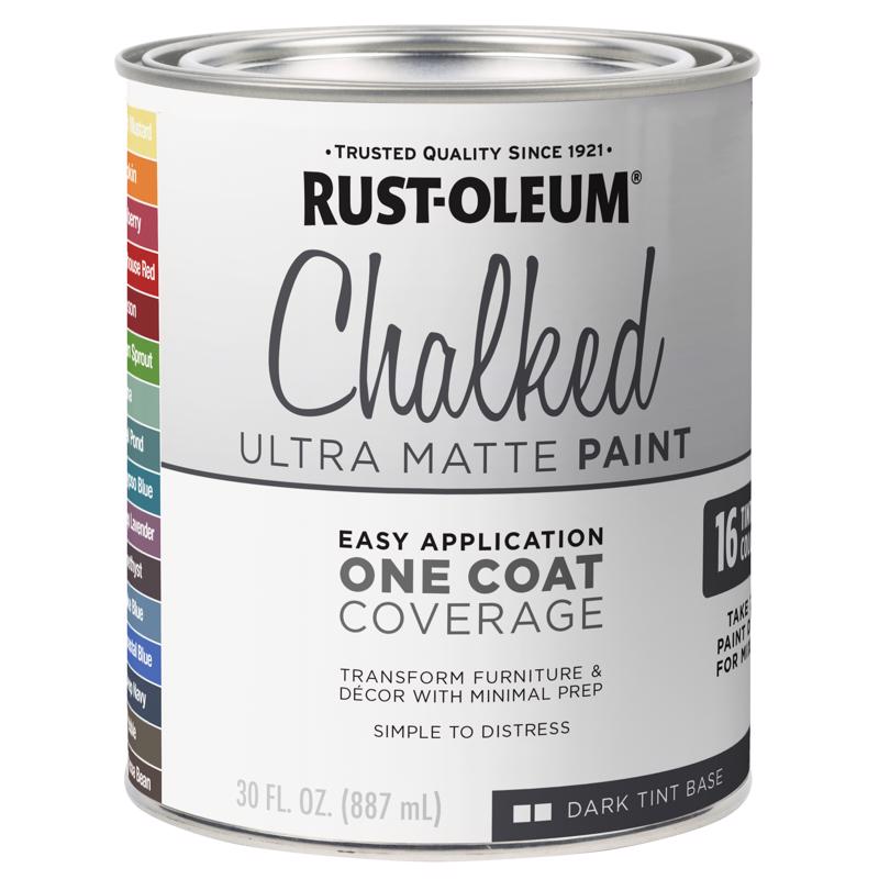 RUST-OLEUM进口代理批发 Rust-Oleum Chalked 超哑光深色基色丙烯酸粉笔漆 29 盎司