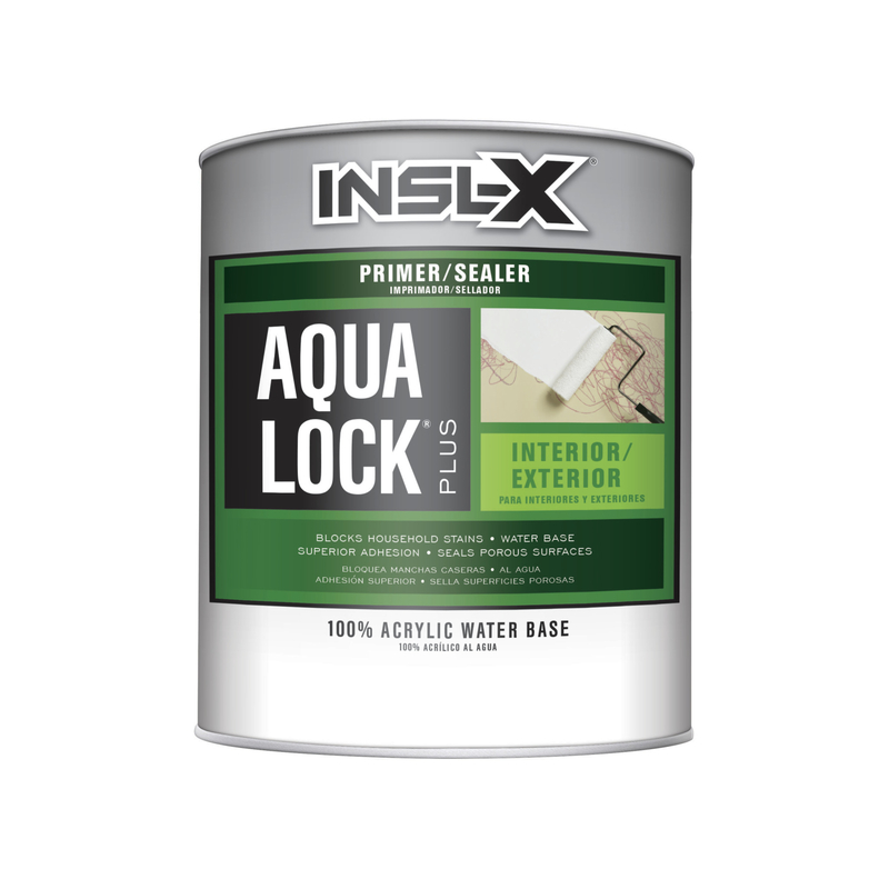 INSL-X进口代理批发 Insl-X Aqua Lock 白色扁平水性丙烯酸底漆和密封剂 1 夸脱