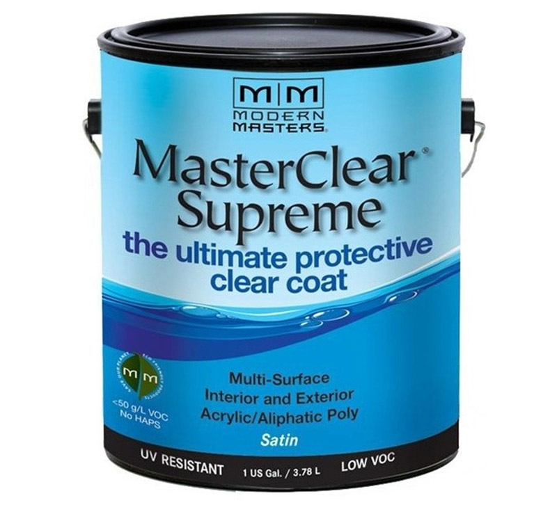 MODERN MASTER进口代理批发 Modern Masters MasterClear Supreme Satin 透明水性防护涂料 1 加仑