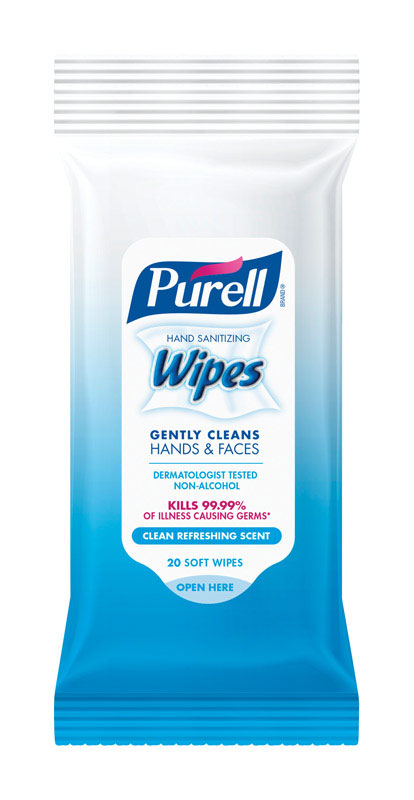 PURELL进口代理批发 Purell 清新香味湿巾 洗手湿巾 20 片湿巾