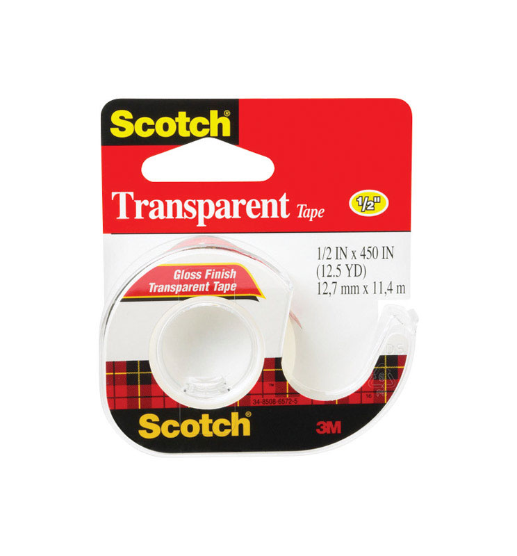 SCOTCH进口代理批发 Scotch 1/2 英寸 WX 450 英寸 L 透明胶带