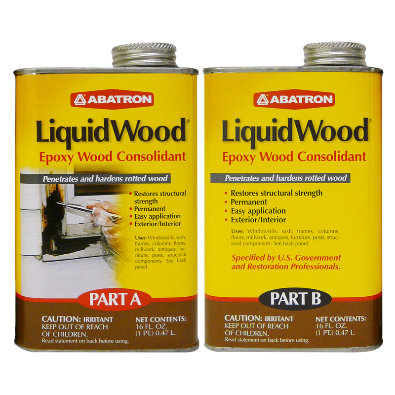 ABATRON进口代理批发 Abatron LiquidWood 透明透明环氧树脂木材加固套件 2 pt