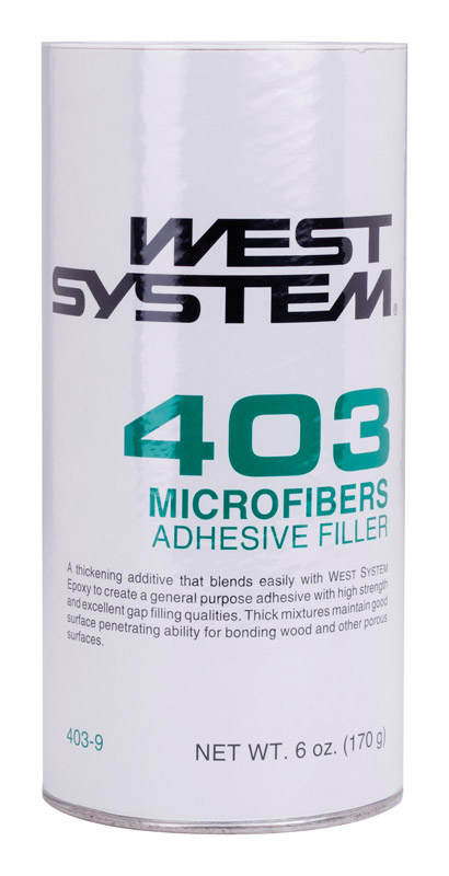 WEST SYSTEM进口代理批发 West System 403 填料超强度超细纤维灰白色粘合填料 6 盎司