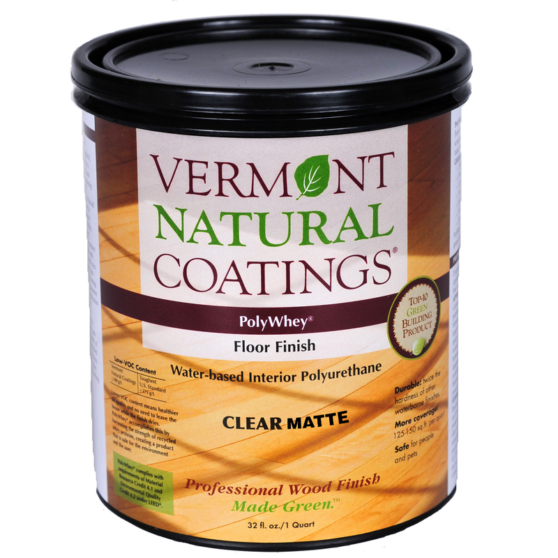 酷牌库|商品详情-VERMONT NATURAL COATINGS进口代理批发 佛蒙特州天然涂料 PolyWhey 哑光透明水基地板面漆 1 夸脱