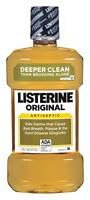 Listerine进口代理批发 李施德林 (LISTERINE) 抗菌漱口水，原味，1 L - 2 件