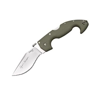 酷牌库|商品详情-Cold Steel进口代理批发 Cold Steel Lynn Thompson Signature Spartan - 4.5 英寸锯齿刀片 - S35VN - ODG G-10 手柄