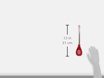 酷牌库|商品详情-Cuisipro进口代理批发 Cuisipro 硅胶 12 英寸开槽勺，红色