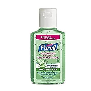 Purell进口代理批发 Purell 高级洗手液清爽芦荟 2 盎司（20 件装）