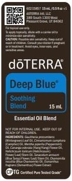 酷牌库|商品详情-doTERRA进口代理批发 doTERRA 深蓝酸痛肌肉磨砂膏和舒缓精油混合物 2 件套