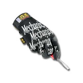 Mechanix Wear进口代理批发 Mechanix Wear MG-05-011 氨纶和橡胶力学手套，带钩环袖口，原装全指合成皮革，超大号，黑色