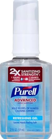 酷牌库|商品详情-Purell进口代理批发 PURELL 高级洗手液清爽凝胶，清新香味，2 液量盎司旅行装泵瓶（1 件装）3050-24-CMR