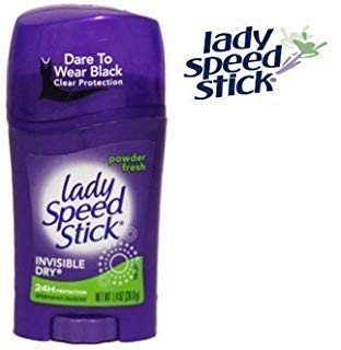 Lady Speed Stick进口代理批发 Lady Speed Stick 隐形干止汗除臭棒，新鲜粉末 - 1.4 盎司/包，4 包 by Lady Speed