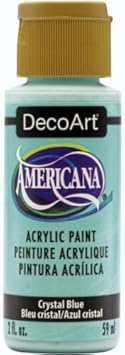 DecoArt进口代理批发 DecoArt Americana 丙烯酸涂料 2 盎司-水晶蓝