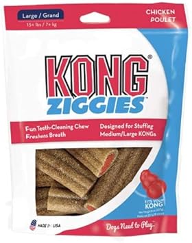 KONG进口代理批发 KONG Stuff'n Ziggies - 成年犬原始配方（大 - 8 盎司） - 3 件装