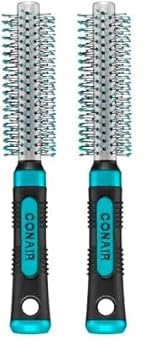 CONAIR进口代理批发 Conair Salon Results 金属圆形发刷，用于吹干造型和吹发的刷子（2 件装）