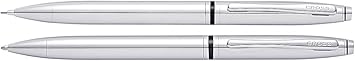 Cross进口代理批发 CROSS Avitar 抛光铬圆珠笔和铅笔套装 0.7 毫米 - AT010G-1