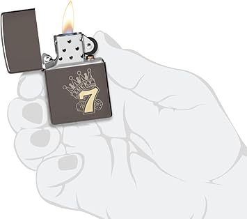 酷牌库|商品详情-Zippo进口代理批发 Zippo Lucky 7 黑色冰袋打火机