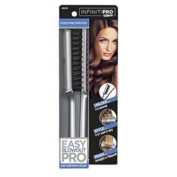 CONAIR进口代理批发 Conair Easy Blowout Pro 大号豪猪刷，珊瑚色，0.398 支