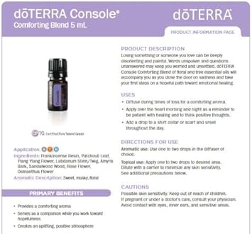 酷牌库|商品详情-doTERRA进口代理批发 doTERRA - 控制台精油舒缓混合物 - 5 mL