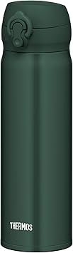 THERMOS进口代理批发 Thermos JNL-505 DG 真空隔热便携马克杯，0.5L（0.5L），深绿色，易清洗易清洁，轻便型，一键开启，不锈钢瓶，冷热