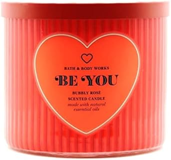 Bath & Body Works进口代理批发 Bath & Body Works，白色谷仓 3 芯蜡烛，含精油 - 14.5 盎司 - 2022 年春季香味！ （做你 - 泡泡玫瑰）