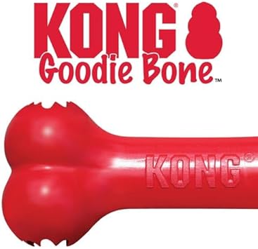 酷牌库|商品详情-KONG进口代理批发 KONG Goodie Bone - 治疗分配天然橡胶骨头 - 红色 - 大型犬用（2 件装）