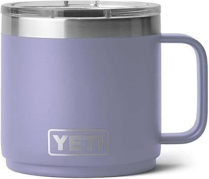 酷牌库|商品详情-YETI进口代理批发 YETI Rambler 14 盎司可叠放马克杯，真空隔热，不锈钢，带 MagSlider 盖