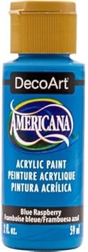 DecoArt进口代理批发 DecoArt Americana 丙烯酸颜料，2 盎司。瓶子，蓝莓