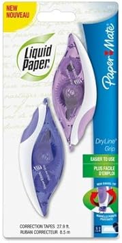 Paper Mate进口代理批发 Paper Mate PAP87813 - 液体纸 DryLine 握力修正胶带