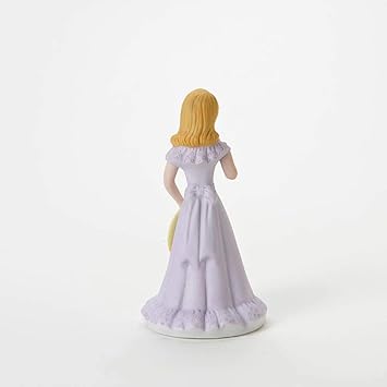 酷牌库|商品详情-Enesco进口代理批发 Enesco Growing Up 女孩金发 12 岁瓷雕像，5.75，金色，玫瑰色