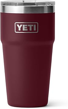 酷牌库|商品详情-YETI进口代理批发 YETI Rambler 20 盎司可堆叠玻璃杯，不锈钢，真空隔热，带 MagSlider 盖