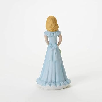 酷牌库|商品详情-Enesco进口代理批发 Enesco Growing Up 女孩金发 14 岁瓷雕像，6.5，蓝色