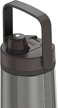 酷牌库|商品详情-THERMOS进口代理批发 THERMOS ALTA 系列水袋瓶带喷嘴 40 盎司，浓咖啡黑色