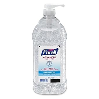 酷牌库|商品详情-Purell进口代理批发 Purell 高级洗手液，清爽凝胶，2 升洗手液台式泵瓶（2 件装）- 9625-02-EC