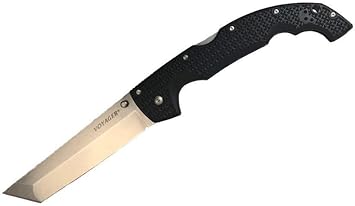 酷牌库|商品详情-Cold Steel进口代理批发 COLD STEEL XL Voyager 5.5 英寸 AUS10A Tanto Point 锋利刀片 6.75 英寸 Griv-Ex 手柄日常携带战术折叠刀带 Tri-Ad 锁