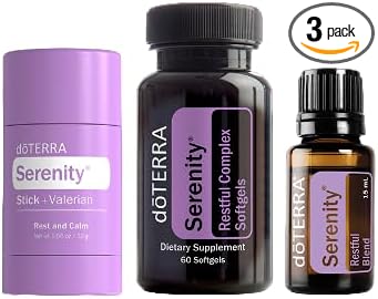 doTERRA进口代理批发 DoTerra Serenity（Restful Blend，Restful Complex 软胶囊，棒 + 缬草）1 套件