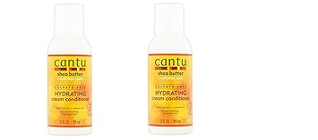 Cantu进口代理批发 2 件装 Cantu 乳木果油硫酸盐保湿霜护发素，3 盎司